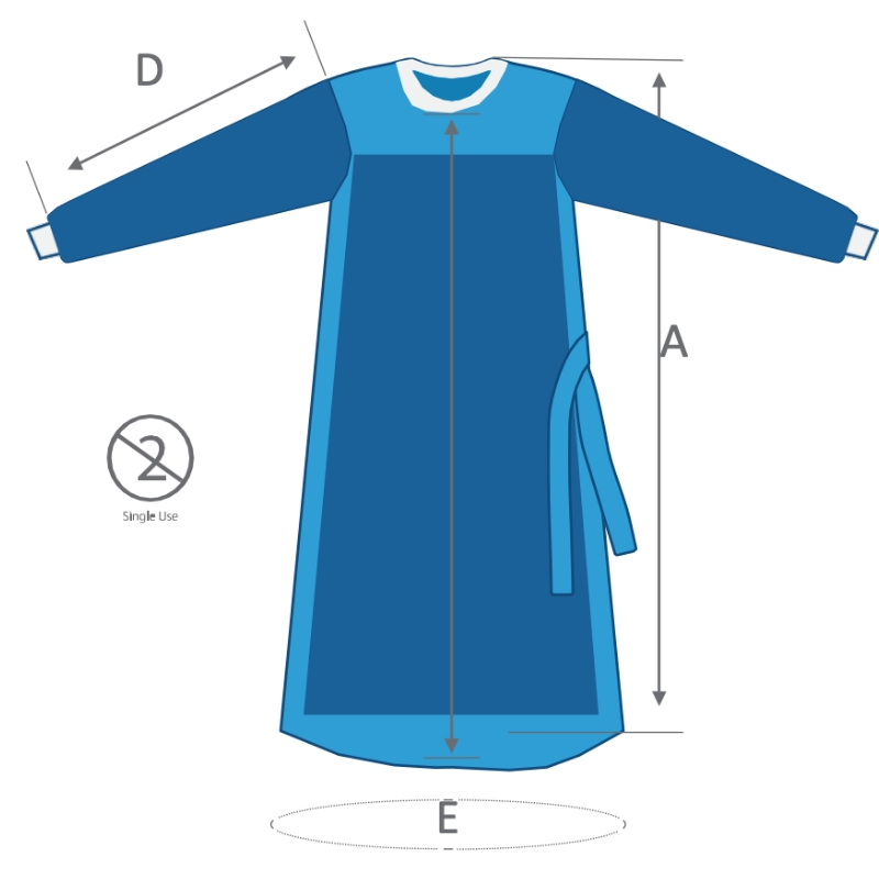 Surgical Gown Level 4 Dimensions